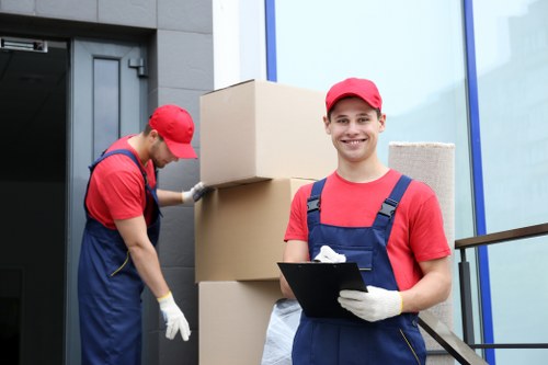 Crooklog office movers transporting business equipment