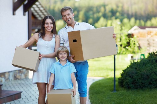 Careful loading of household items by a Crooklog removal company