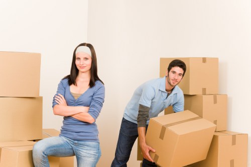 Unloading boxes and furniture into a new Crooklog property