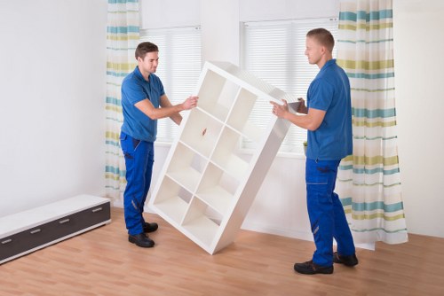 Local moving van loading furniture in Crooklog